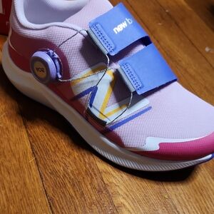 New Balance Kids Sneakers - Pink, Blue, and Yellow BOA Fit